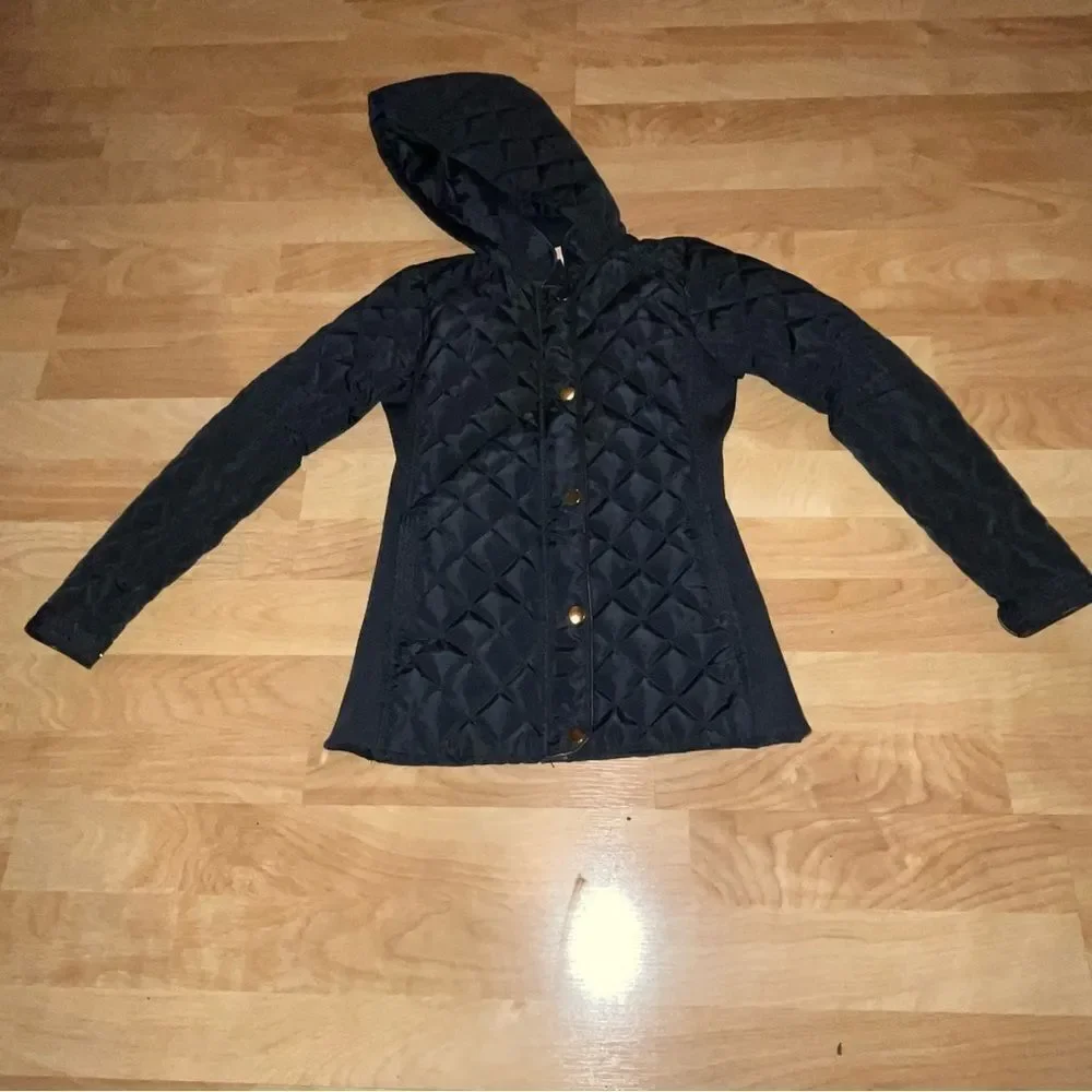 Ci Sono by Cavalini Navy Blue Puffer Jacket